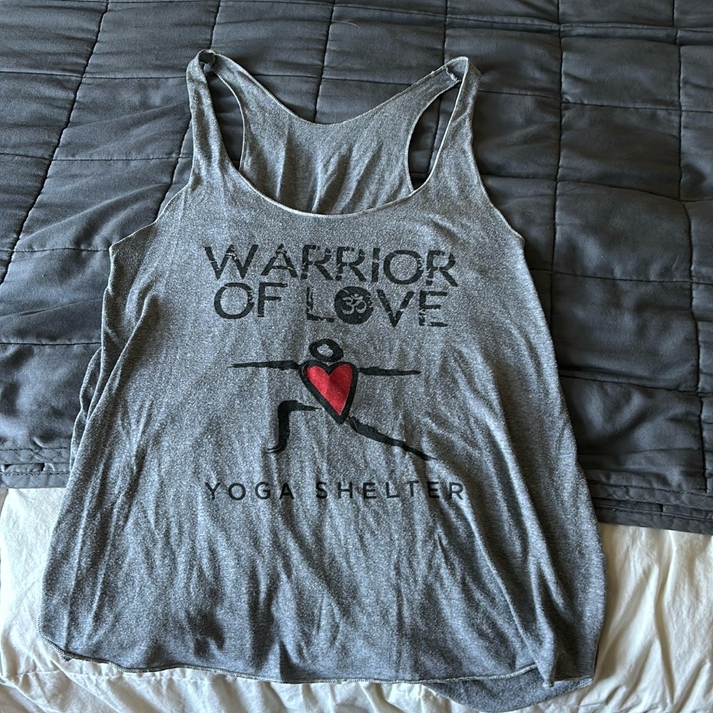 Yoga Warrior Gray Tank Top